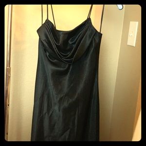Prom satin black dress